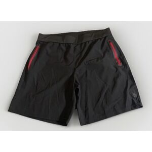 Spyder Shorts Mens Large Black Active Athleisure Training Workout Gym Pro Web